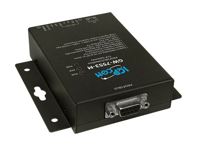 GW-7553-M PROFIBUS DP to Modbus TCP Gateway, Metal Case