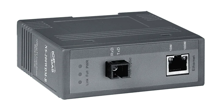 NS-200WDM-B Single-Strand Media Converter, 10/100BaseT(X) to 100BaseFX