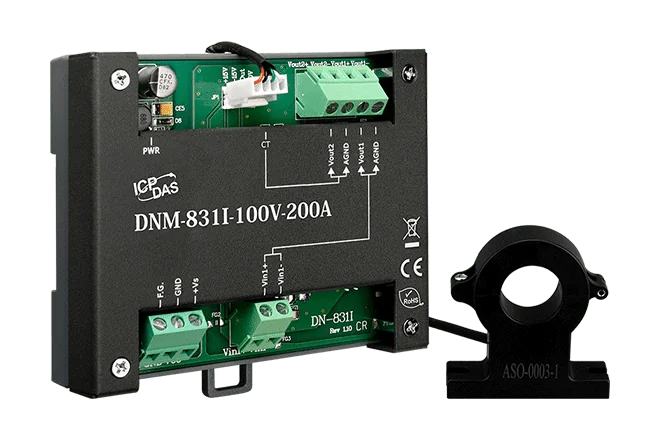 DNM-831I-100V-200A Voltage Attenuator and Current Transformer, ±100 V / ±200 A