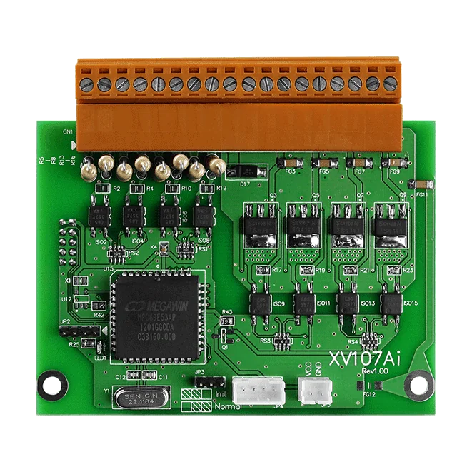 XV107A Expansion Board, 8-ch Isolated DI (Sink) and 8-ch DO (PNP Source)