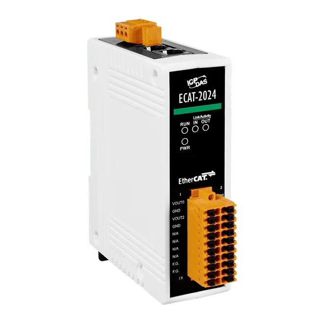 ECAT-2024 EtherCAT SubDevice I/O Module, Isolated 4-ch 12-bit Analog Output