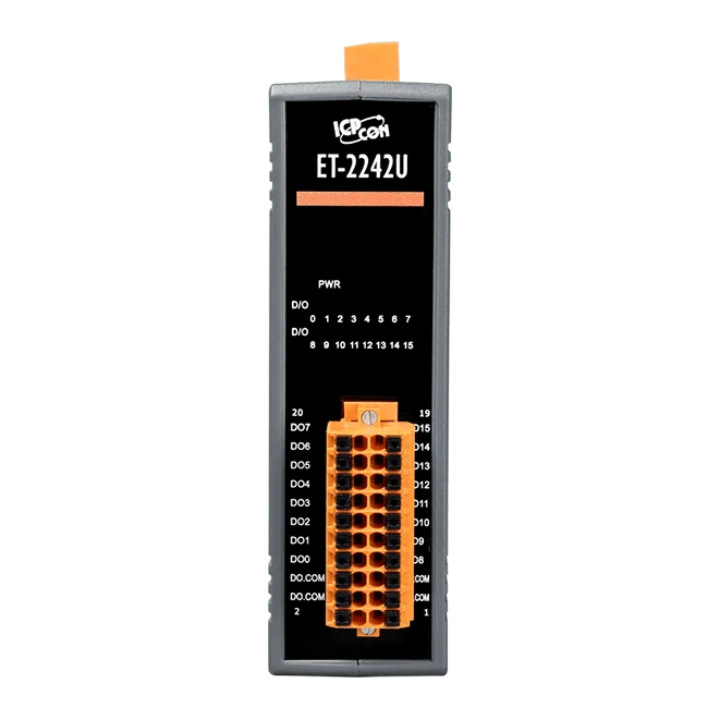 ET-2242U Ethernet I/O Module, 16-ch Digital Output with 2-port Switch