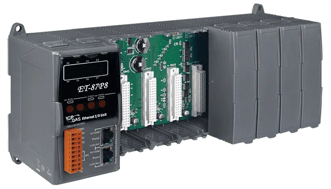 ET-87P8 8-Slot Ethernet I/O Expansion Unit for I-87K Modules, Modbus TCP