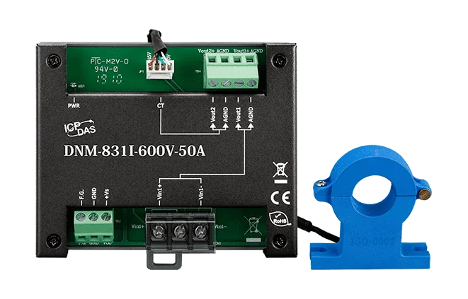 DNM-831I-600V-50A Voltage Attenuator and Current Transformer, 600 V / 50 A
