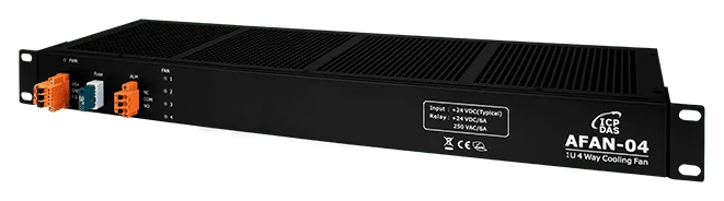AFAN-04 1U 4-Way Hot-Swap Cooling Fan Module with Fan Fault Relay Alarm