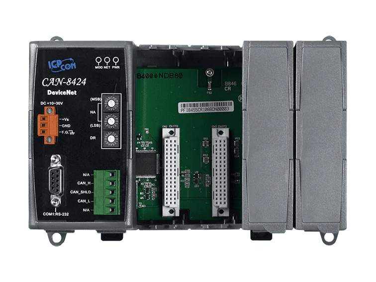 CAN-8424-G DeviceNet Remote I/O Unit, 4 I/O Slots