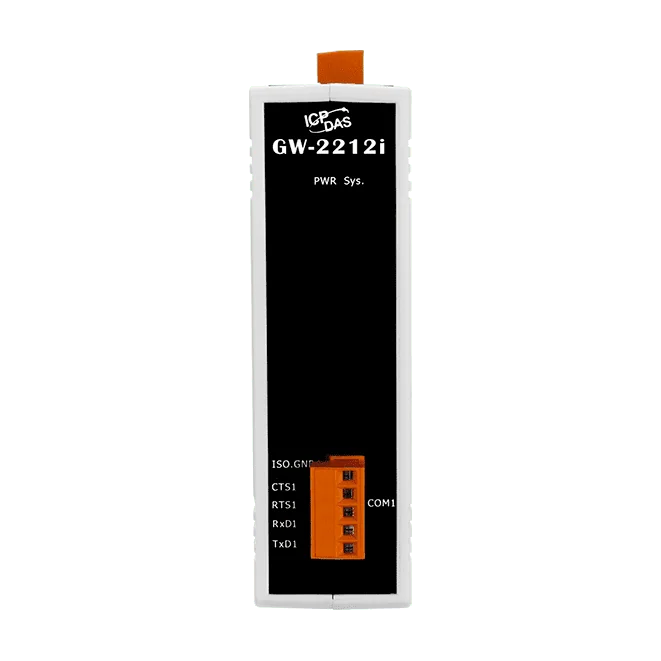 GW-2212i Modbus TCP to RTU/ASCII Gateway, 2-Port Switch, Isolated RS-232