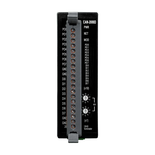 CAN-2088D DeviceNet Slave Module, 8-ch PWM Output, 8-ch High Speed Counter