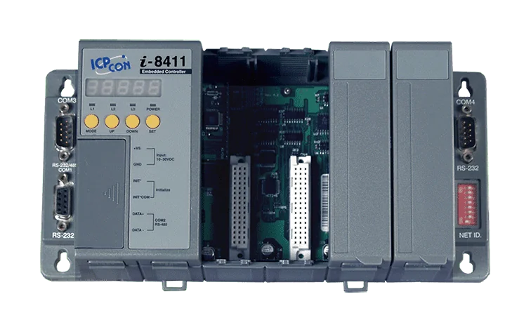 I-8411-G 4-Slot Serial Embedded Controller, MiniOS7, 80188-40 CPU