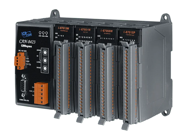 CAN-8423-G CANopen Slave Remote I/O Unit with 4 I/O Slots