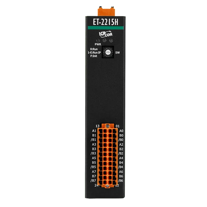 ET-2215H Ethernet I/O Module, 8-ch High-Speed RTD Input, 2-port Switch