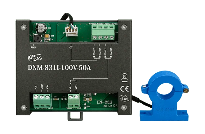 DNM-831I-100V-50A Voltage Attenuator and Current Transformer, ±100 V / ±50 A