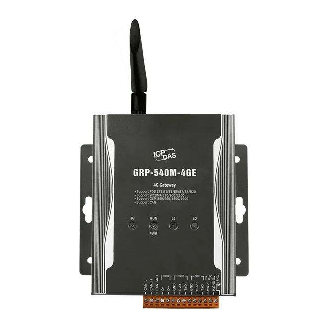 GRP-540M-4GE 4G Gateway with Ethernet, Serial and CAN, GPS Tracking