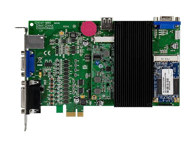 ECAT-M801-8AX PCI Express EtherCAT MainDevice Board, 8-Axis, 13-ch DIO