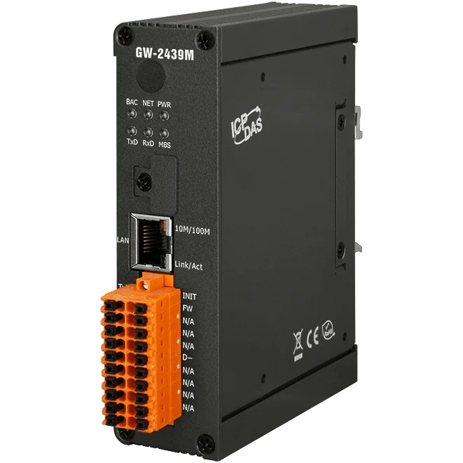 GW-2439M BACnet/IP Client to Modbus TCP/RTU Gateway, up to 9,000 Objects