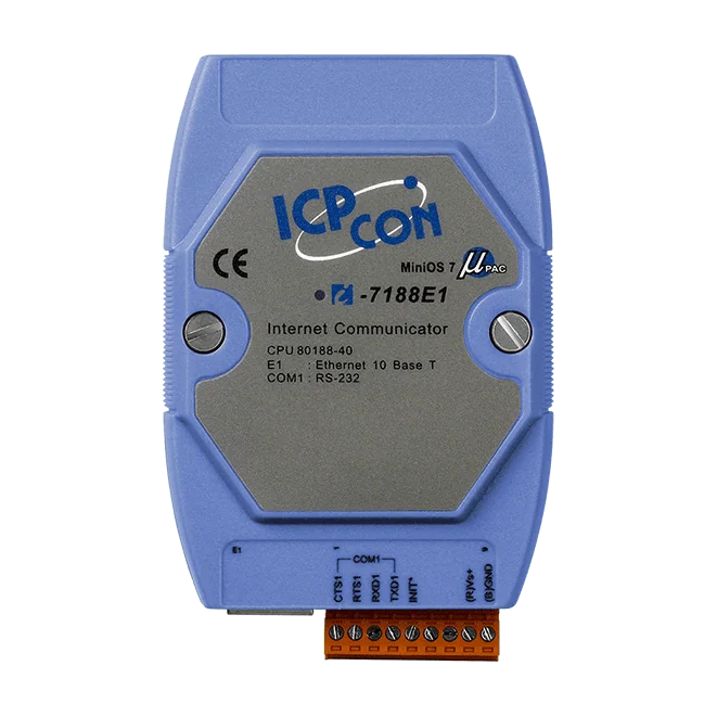 I-7188E1 Programmable Ethernet to 1x RS-232 Converter, Device Server