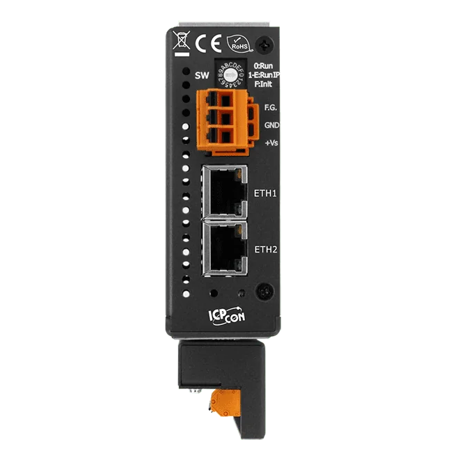 ET-2218H/S1 Ethernet I/O Module with 2-port Ethernet Switch, 8-ch High Speed Thermocouple Input, 100 S/s
