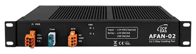 AFAN-02 1U 2-Way Cooling Fan Module with Relay Alarm