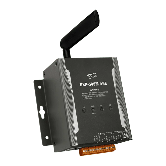 GRP-540M-4GE 4G Gateway with Ethernet, Serial and CAN, GPS Tracking