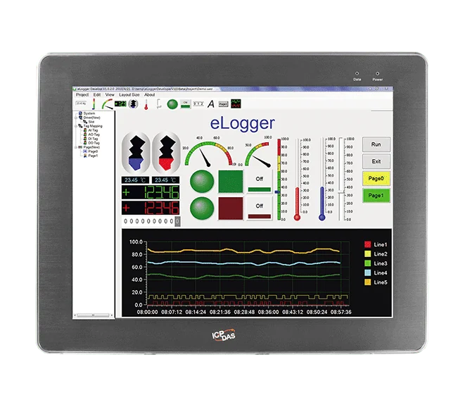 TP-6150 15" Resistive Touch Panel Monitor, 1024 x 768, RS-232/USB