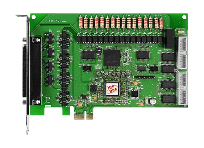 PEX-730 PCI Express Digital I/O Board, 32-ch Isolated DI/DO (NPN Sink)