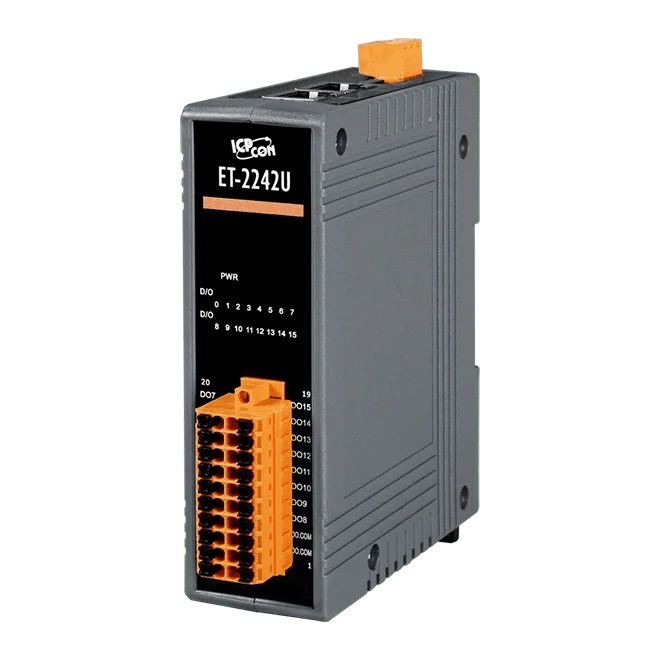 ET-2242U Ethernet I/O Module, 16-ch Digital Output with 2-port Switch