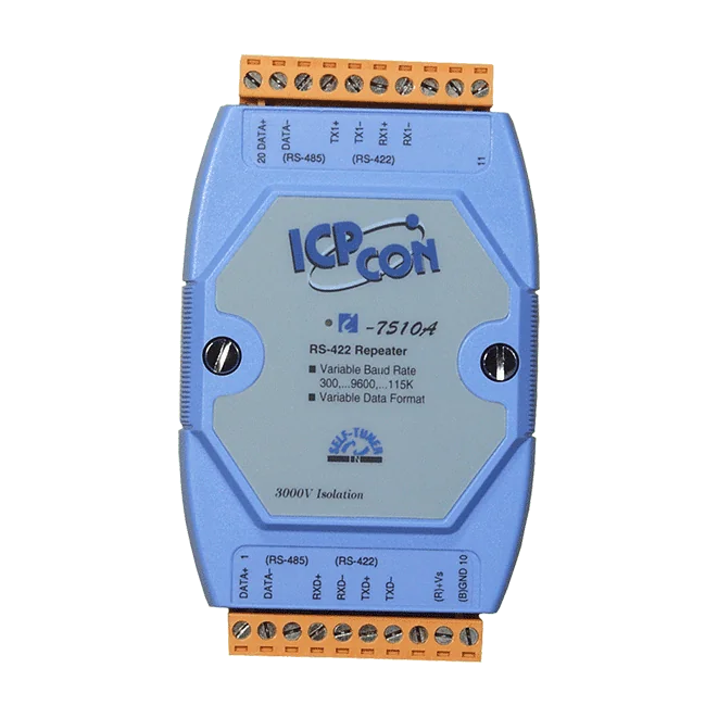 I-7510A Isolated RS-422/RS-485 Repeater/Converter, 2-Way 3 kV Isolation