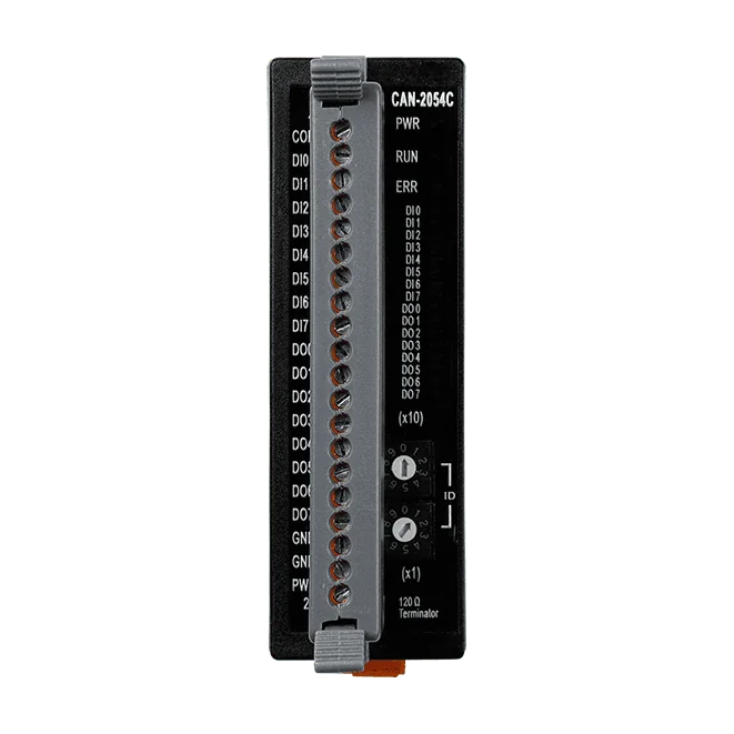 CAN-2054C CANopen Slave I/O Module, 8-ch Isolated DI and 8-ch Isolated DO