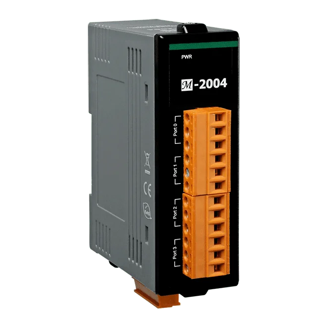M-2004 4-Port DS18B20 Temperature Sensor Module, DCON and Modbus RTU