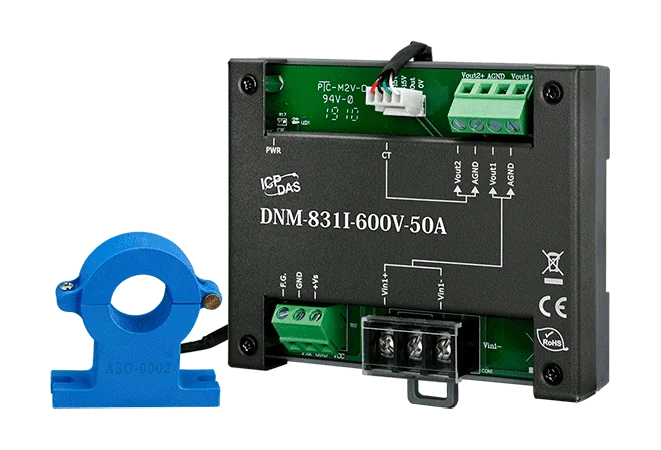 DNM-831I-600V-50A Voltage Attenuator and Current Transformer, 600 V / 50 A