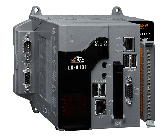 LX-8131 Linux PAC with x86 Dual-Core CPU and 1-Slot I/O Expansion