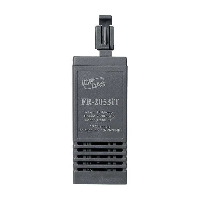 FR-2053iT FRnet I/O Module, 16-ch Isolated Sink/Source DI (19 ~ 30 VDC)