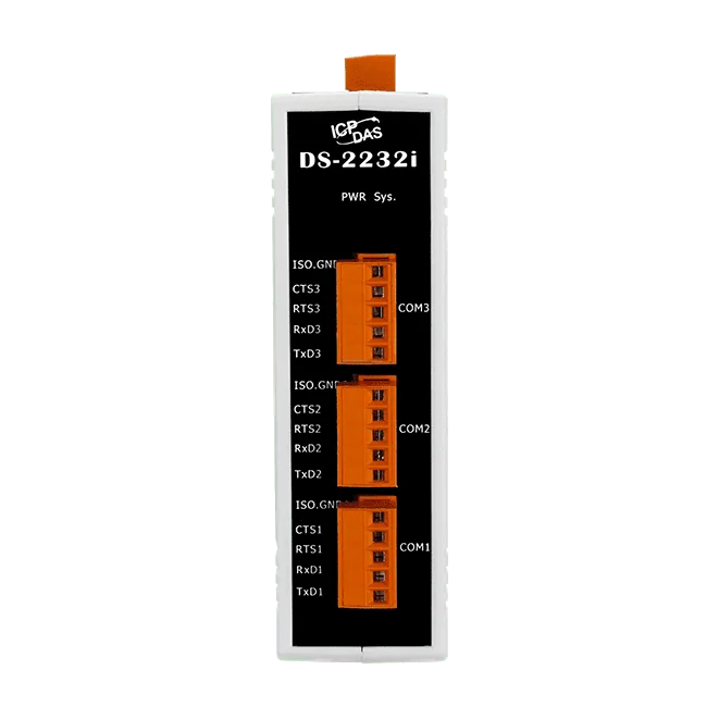 DS-2232i Serial-to-Ethernet Device Server, 3-port Isolated RS-232, PoE