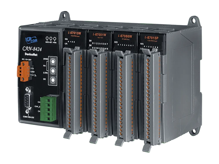 CAN-8424-G DeviceNet Remote I/O Unit, 4 I/O Slots