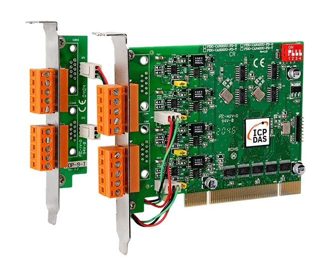PISO-CAN400U-FD-T PCI CAN FD Card, 4-Port Isolated CAN Bus Interface