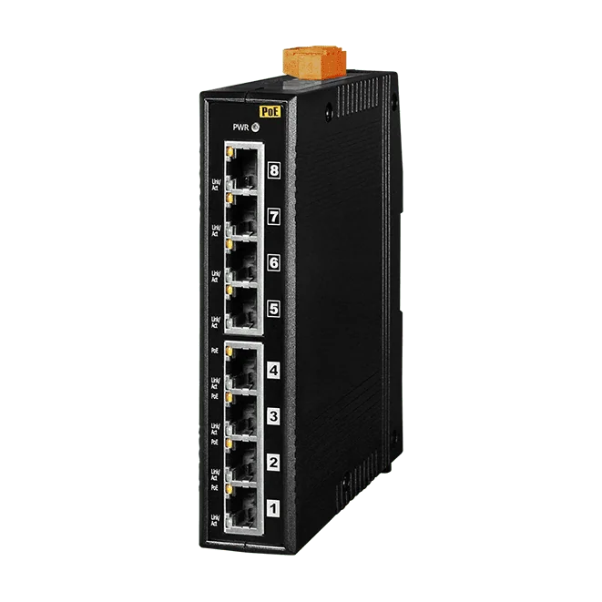 NS-208PSE-4 Unmanaged PoE Industrial Ethernet Switch, 8-port with 4 PSE Ports