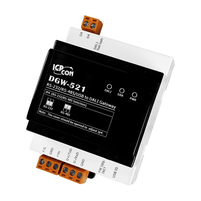 DGW-521 RS-232/RS-485/USB to DALI Gateway for Modbus RTU and DCON