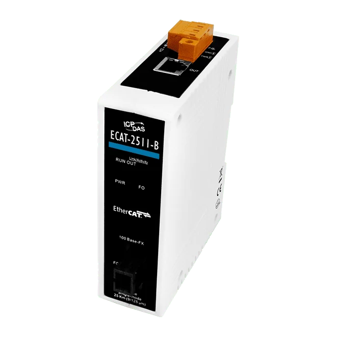 ECAT-2511-B EtherCAT Single-Strand Media Converter, TX 1550 nm, RX 1310 nm