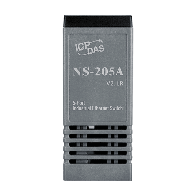 NS-205A Unmanaged 5-Port Industrial Ethernet Switch, +12 to +56 VDC