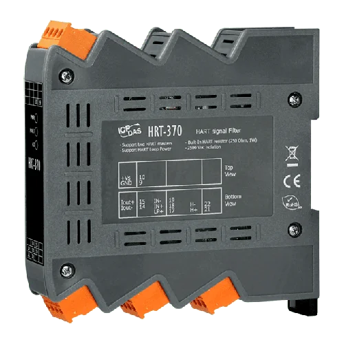 HRT-370 HART Signal Filter, 1-ch Analog Current Output with HART Bypass