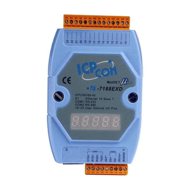I-7188EXD Ethernet PAC with MiniOS7, 80188-40 CPU and I/O Expansion Bus