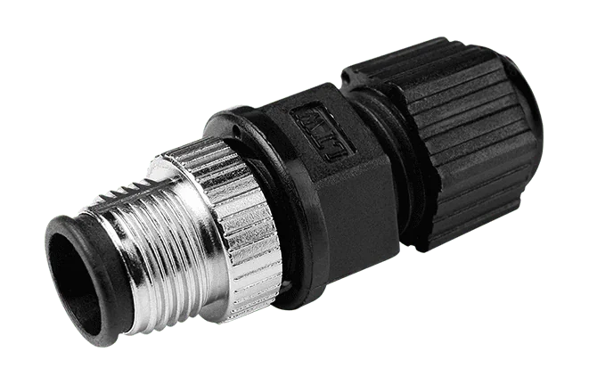 M12D-4P-IP68 4 Pins M12 D Code Assembly Plug (Male)