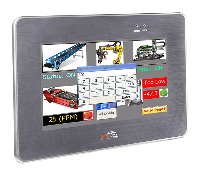 VP-2208-CE7 Win-GRAF ViewPAC, 7-inch HMI with Cortex-A8 1 GHz CPU