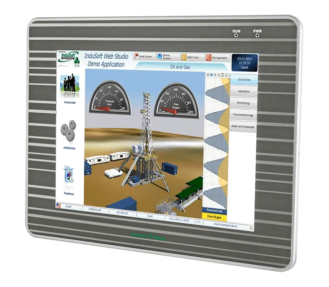 IWS-4201-CE7-1500 10.4" InduSoft ViewPAC HMI, WinCE 7.0, 1500-Tag Runtime