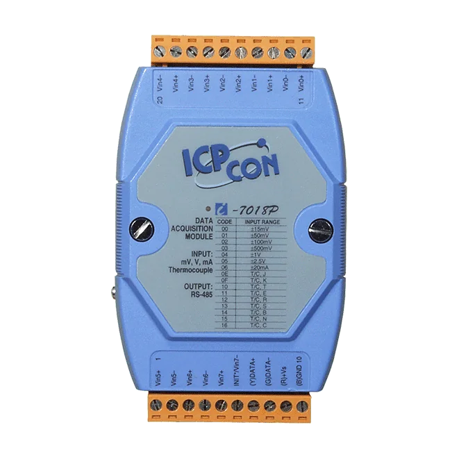 I-7018P 8-ch Analog Input Module with Thermocouple, Voltage and Current