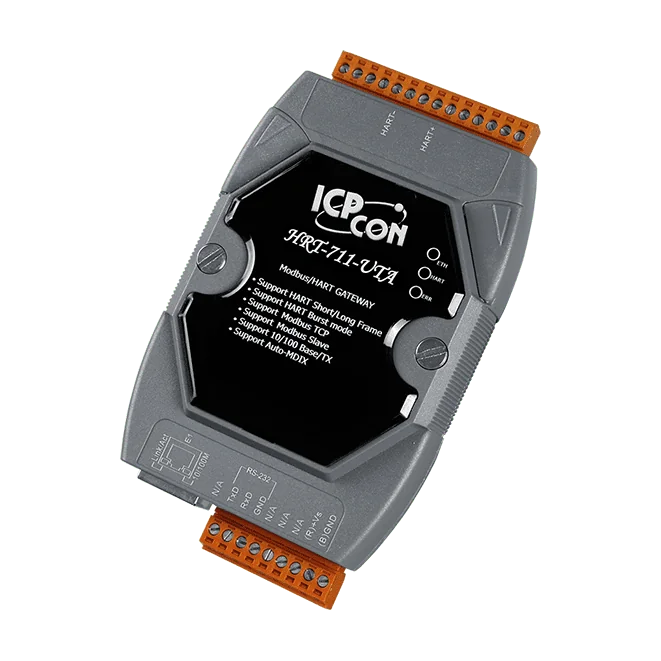 HRT-711-UTA Modbus TCP/UDP to HART Gateway for -40 °C Applications