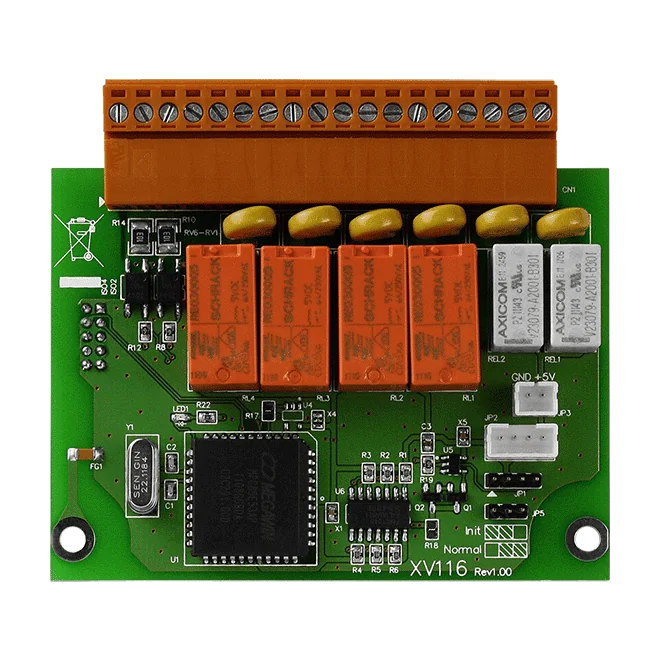 XV116 XV-Board Expansion, 5-ch Isolated DI and 6-ch Relay Output