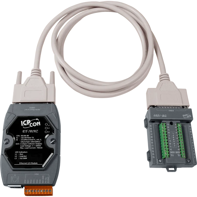 ET-7019Z/S Ethernet I/O Module with Universal 10-ch AI, 6-ch DO