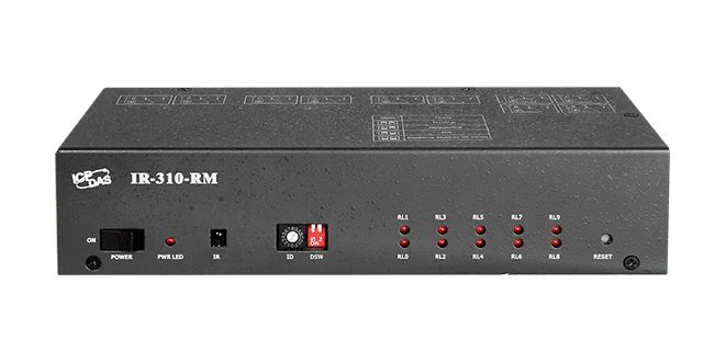IR-310-RM IR-Controlled 10-Channel High Power Relay Module, Modbus RTU