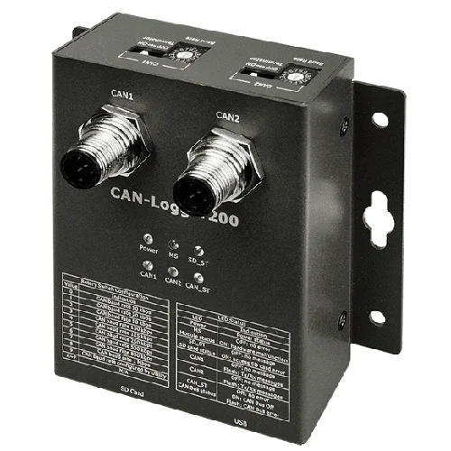 CAN-Logger200 2-Port CAN Bus Data Logger with SD/SDHC Storage